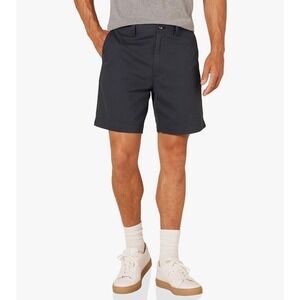 Young Men's Boy's Coastal Nautical Classic Fit 7" Chino Shorts Navy Blue Size 30